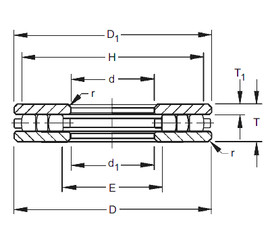  50TP121  Thrust Roller Bearings