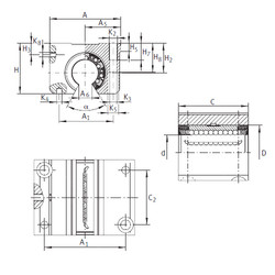  KGNO 25 C-PP-AS INA Plastic Linear Bearing