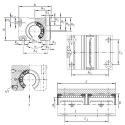  KTNOS 12 C-PP-AS INA Bearings Disassembly Support