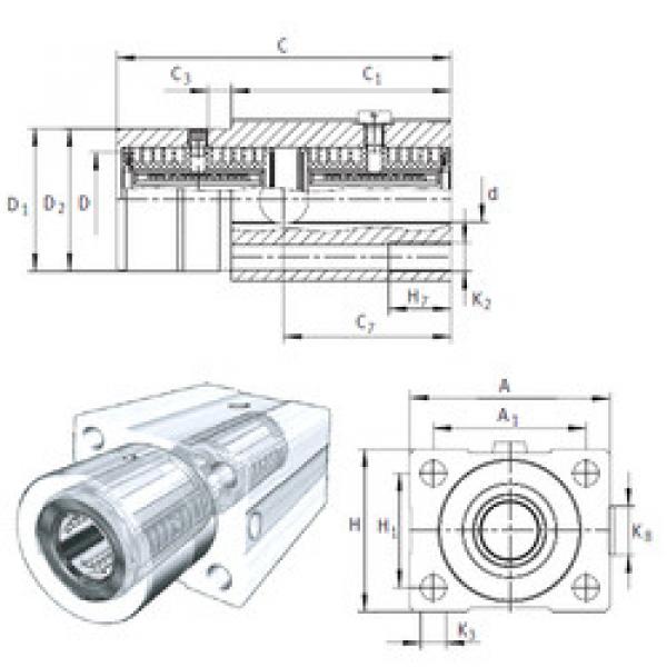  KTFS25-PP-AS INA Plastic Linear Bearing #1 image